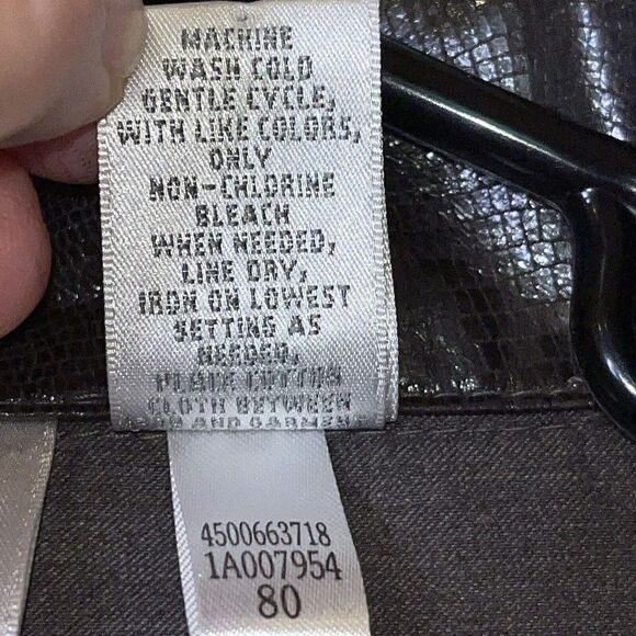 Zenergy Jacket Sz 1 Medium 8‎ Metallic Reptile Print Brown - Picture 7 of 15